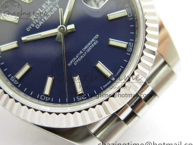 Best AAA Replica Sites Bracelet Best 1:1 41 Marker ZF 2438 Steel 126334 Blue Dial A 904L Stick Edition on Jubilee DateJust Compact 1217